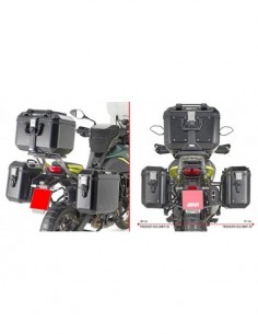 GIVI PL8717 – Portamaletas lateral específico para maletas MONOKEY® para el montaje con el adaptador posterior SR8719 combinar