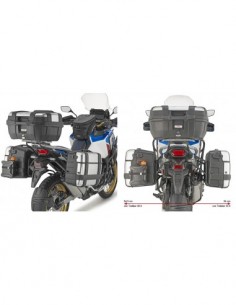 GIVI PLO1178MK – Portamaletas lateral específico PL ONE-FIT configurado para maletas MONOKEY® se monta en la presencia de el