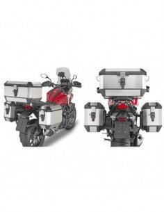 GIVI PLO1192MK – Portamaletas lateral específico PL ONE-FIT configurado para maletas MONOKEY® diámetro 18 mm / a combinar con