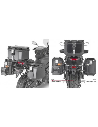 GIVI PLO2159CAM – Portamaletas lateral específico PL ONE-FIT configurado para maletas MONOKEY® CAM-SIDE Trekker Outback