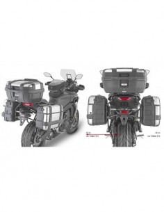 GIVI PLO2159MK – Portamaletas lateral específico PL ONE-FIT configurado para maletas MONOKEY® diámetro 18 mm / a combinar con