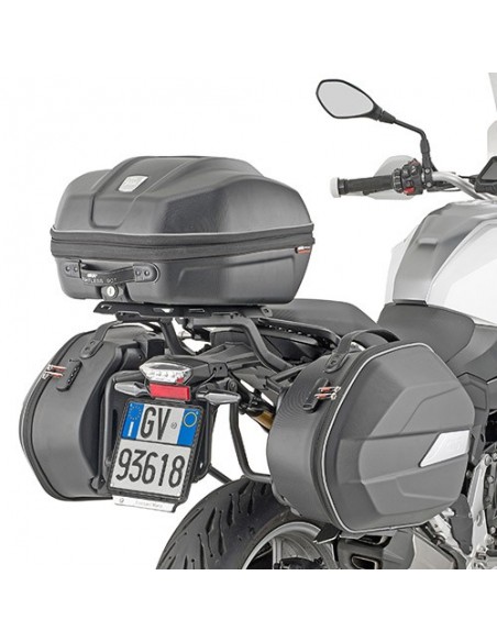 GIVI PLO5137MK – Portamaletas lateral específico PL ONE-FIT configurado para maletas MONOKEY® diámetro 18 mm / a combinar con