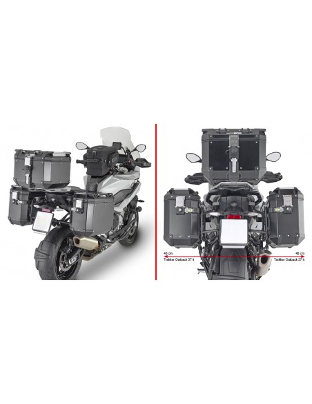 GIVI PLO5138CAM – Portamaletas lateral específico PL ONE-FIT configurado para maletas MONOKEY® CAM-SIDE Trekker Outback GIVI PLO5138CAM – Portamaletas lateral específico PL ONE-FIT configurado para maletas MONOKEY® CAM-SIDE Trekker Outback