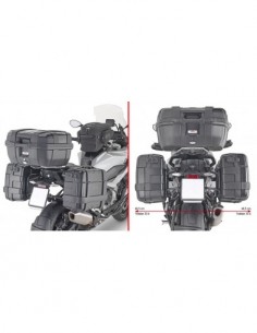 GIVI PLO5138MK – Portamaletas lateral específico PL ONE-FIT configurado para maletas MONOKEY® diámetro 18 mm / a combinar con