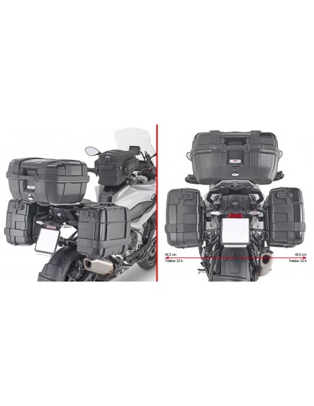 GIVI PLO5138MK – Portamaletas lateral específico PL ONE-FIT configurado para maletas MONOKEY® diámetro 18 mm / a combinar con GIVI PLO5138MK – Portamaletas lateral específico PL ONE-FIT configurado para maletas MONOKEY® diámetro 18 mm / a combinar con