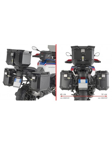 GIVI PLO5146CAM – Portamaletas lateral específico PL ONE-FIT configurado para maletas MONOKEY® CAM-SIDE Trekker Outback GIVI PLO5146CAM – Portamaletas lateral específico PL ONE-FIT configurado para maletas MONOKEY® CAM-SIDE Trekker Outback