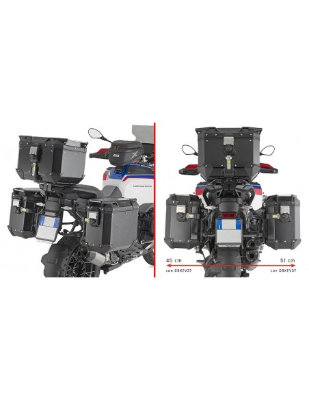 GIVI PLO5146CAM – Portamaletas lateral específico PL ONE-FIT configurado para maletas MONOKEY® CAM-SIDE Trekker Outback GIVI PLO5146CAM – Portamaletas lateral específico PL ONE-FIT configurado para maletas MONOKEY® CAM-SIDE Trekker Outback