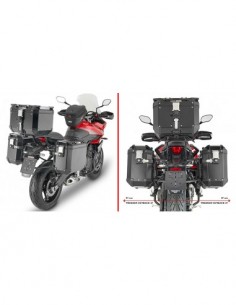 GIVI PLO6421CAM – Portamaletas lateral específico PL ONE-FIT configurado para maletas MONOKEY® CAM-SIDE Trekker Outback