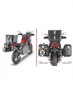 GIVI PLO6710CAM – Portamaletas lateral específico PL ONE-FIT configurado para maletas MONOKEY® CAM-SIDE Trekker Outback