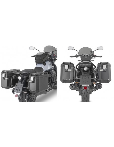 GIVI PLO8206CAM – Portamaletas lateral específico PL ONE-FIT configurado para maletas MONOKEY® CAM-SIDE Trekker Outback no