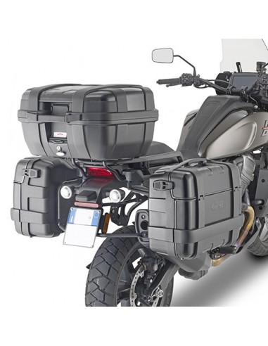 GIVI PLO8400MK – Portamaletas lateral específico PL ONE-FIT configurado para maletas MONOKEY® diámetro 18 mm / a combinar con
