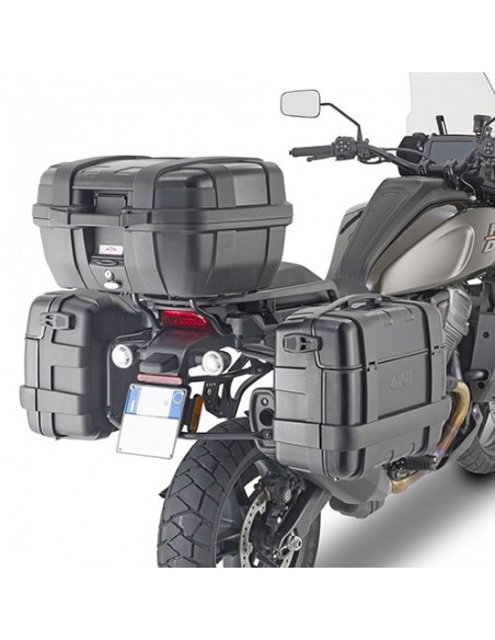 GIVI PLO8400MK – Portamaletas lateral específico PL ONE-FIT configurado para maletas MONOKEY® diámetro 18 mm / a combinar con