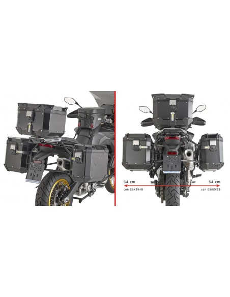 GIVI PLO9260CAM – Portamaletas lateral específico PL ONE-FIT configurado para maletas MONOKEY® CAM-SIDE Trekker Outback GIVI PLO9260CAM – Portamaletas lateral específico PL ONE-FIT configurado para maletas MONOKEY® CAM-SIDE Trekker Outback
