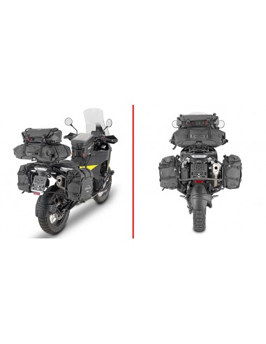 GIVI PLO9430MK – Portamaletas lateral específico PL ONE-FIT configurado para maletas MONOKEY® diámetro 18 mm / a combinar con