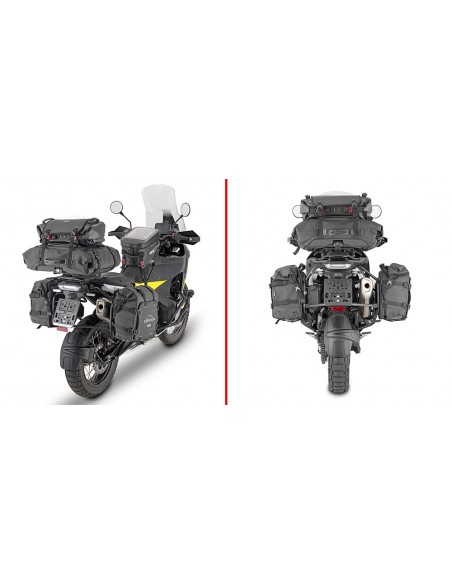 GIVI PLO9430MK – Portamaletas lateral específico PL ONE-FIT configurado para maletas MONOKEY® diámetro 18 mm / a combinar con