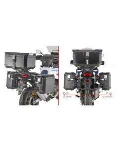 GIVI PLOS1178CAM – Portamaletas lateral específico PL ONE-FIT con lado derecho contorneado configurado para maletas MONOKEY®