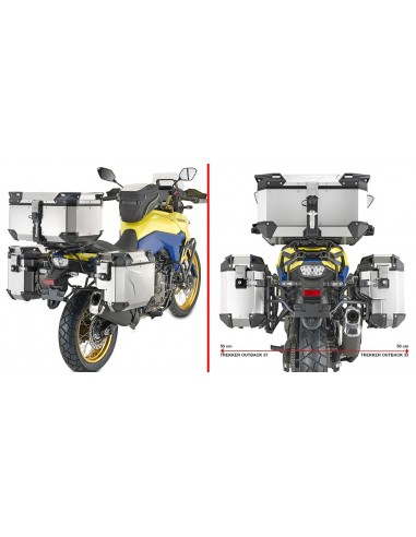GIVI PLOS3125CAM – Portamaletas lateral específico PL ONE-FIT con lado derecho contorneado configurado para maletas MONOKEY®