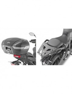GIVI SRA2159 – Adaptador posterior específico en aluminio anodizado para maleta MONOKEY®, negro Carga máxima 5kg / no permite