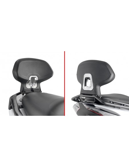 GIVI TB7603A – Respaldo específico para pasajero el montaje no permite la fijacion de portaequipajes y maleta