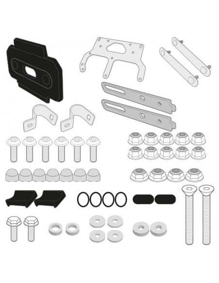 GIVI TL3112KIT – Kit específico para el montaje del S250 Tool Box en el portamaletas lateral PL1121CAM a combinar con S250 y