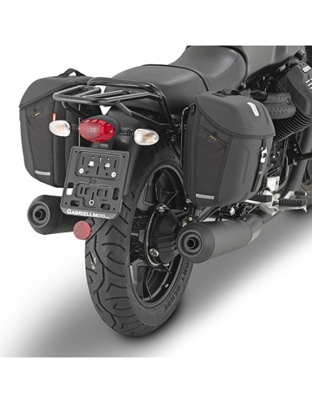 GIVI TMT8201 – Soporte específico para alforjas laterales MT501 (Línea Metro-T) para versión V7 Special es necesario quitar el