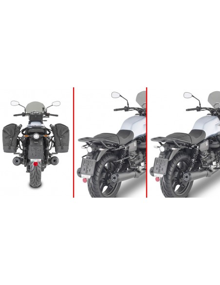 GIVI TR8206 – Soporte específico de fijación rápida REMOVE-X para alforjas no compatible con las versiones V7 Special Edition y