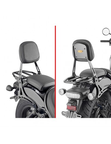 GIVI TS1194B – Respaldo específico negro con portaequipajes