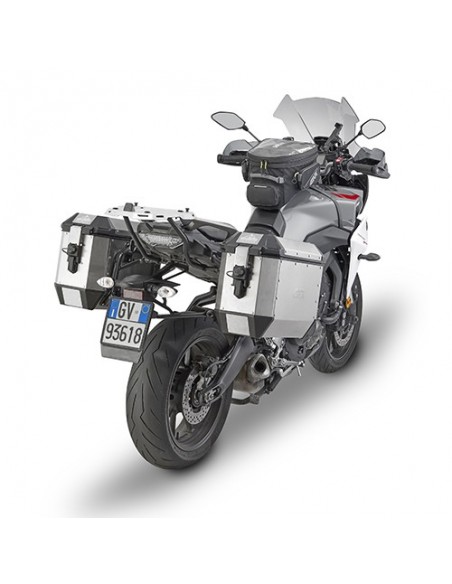 JUEGO MALETAS LATERALES GIVI MONOKEY® TREKKER ALASKA DE ALUMINIO NATURAL 36L