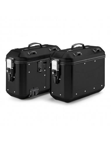 JUEGO DE MALETAS LATERALES GIVI TREKKER DOLOMITI BLACK LINE