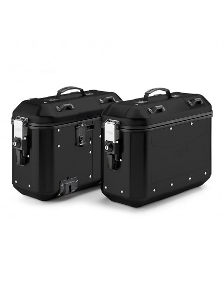JUEGO DE MALETAS LATERALES GIVI TREKKER DOLOMITI BLACK LINE