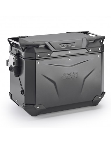MALETA LATERAL IZQUIERDA GIVI TREKKER OUTBACK EVO BLACK LINE EN ALUMINIO ACABADO NEGRO 48L MALETA LATERAL IZQUIERDA GIVI TREKKER OUTBACK EVO BLACK LINE EN ALUMINIO ACABADO NEGRO 48L