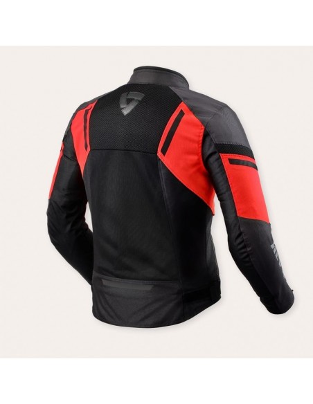 Chaqueta Rev'it GT-R Air 3 - Negro-Rojo Fluor
