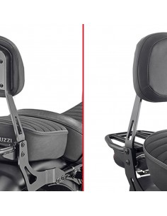GIVI TS8202B – Respaldo específico negro con portaequipajes sólo para V9 Bobber