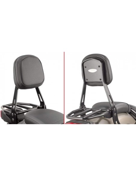 GIVI TS1160B – Respaldo específico negro con portaequipajes
