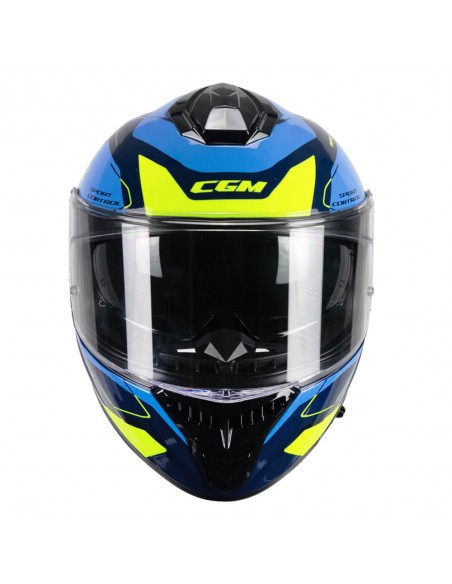 CASCO 360S KAD RACE AZUL / AMARILLO