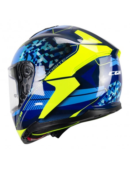 CASCO 360S KAD RACE AZUL / AMARILLO