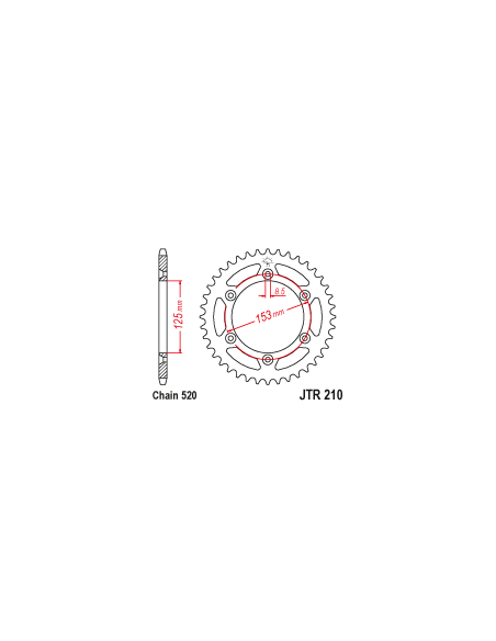 CORONA JT 210 DE 42 DIENTES PASO 520