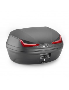 BAUL MONOLOCK® 45 L. NEGRO CON CATADIÓPTRICO ROJO. CON KIT Y PARILLA UNIVERSAL