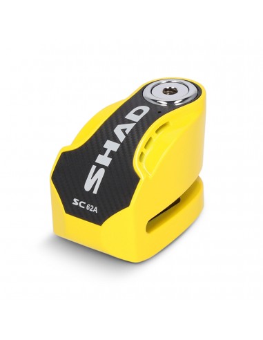 ANTIRROBO DISCO SHAD SC61A AMARILLO CON ALARMA 120DB PIN 6MM