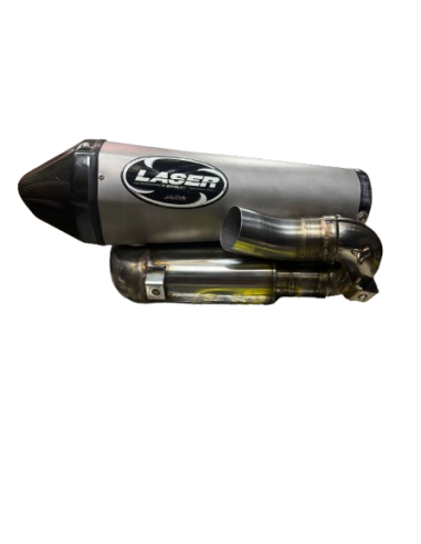 ESCAPE LASER HOMOLOGADO Y CATALIZADO INOX CON CONO CARBONO HONDA CBR 1000 RR 2008