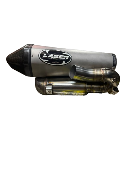 ESCAPE LASER HOMOLOGADO Y CATALIZADO INOX CON CONO CARBONO HONDA CBR 1000 RR 2008