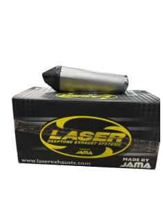 ESCAPE LASER HOMOLOGADO INOX CONO CARBONO Y TUBO DE CONEXION ESPECIFICO KAWASAKI ZX-6R 2009