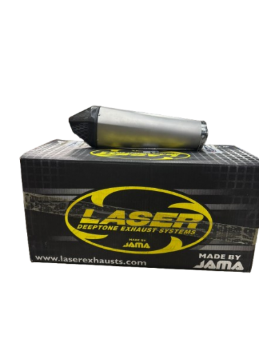 ESCAPE LASER HOMOLOGADO INOX CONO CARBONO Y TUBO DE CONEXION ESPECIFICO KAWASAKI ZX-6R 2009