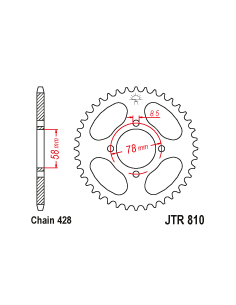 CORONA JT 810 DE 38 DIENTES PASO 428