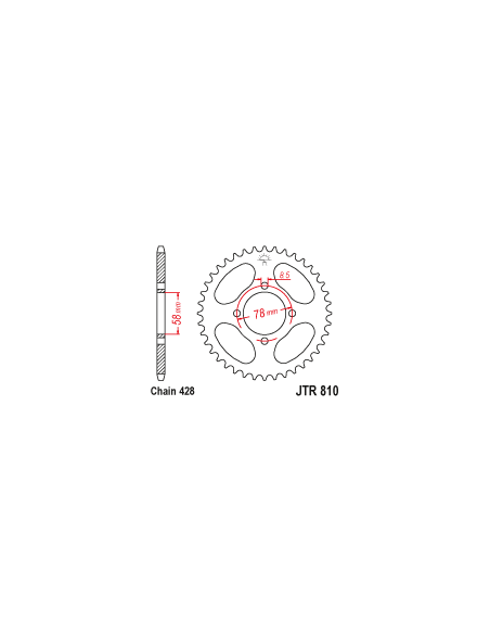 CORONA JT 810 DE 38 DIENTES PASO 428