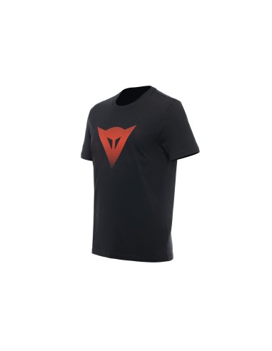 CAMISETA LOGO DAINESE BLACK/FLUO-RED