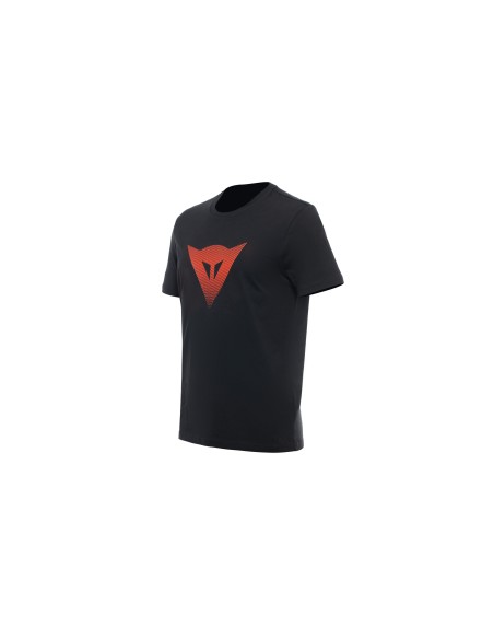 CAMISETA LOGO DAINESE BLACK/FLUO-RED