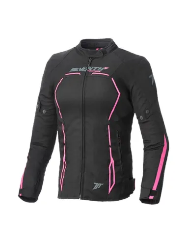 CHAQUETA MUJER SD-JR67 RACING NEGRO / ROSA