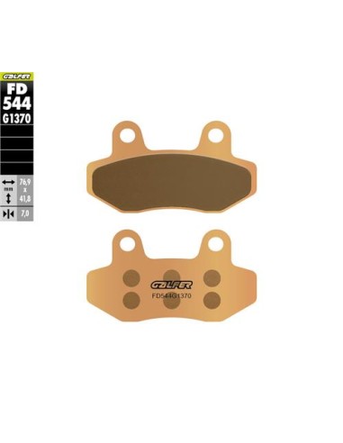 PASTILLA DE FRENO SINTERIZADA FD544G1370