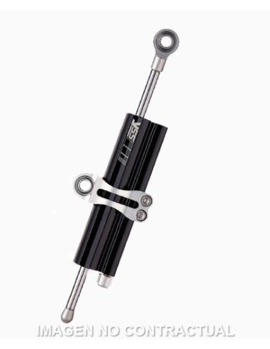 Amortiguador de dirección YSS Top Line Negro 120 mm Clamp A